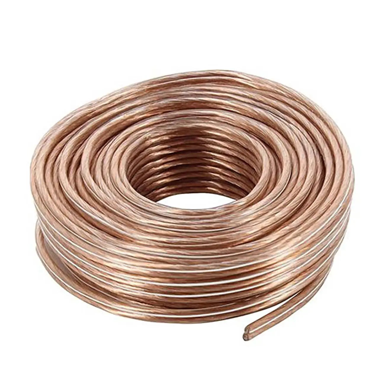Audiopipe Speaker Wire 18-gauge 100 Foot Poly Bagged - Clear Insulation Nippon