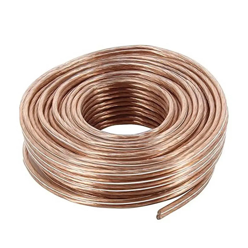Audiopipe Speaker Wire 18-gauge 25 Foot Poly Bagged - Clear Insulation Nippon