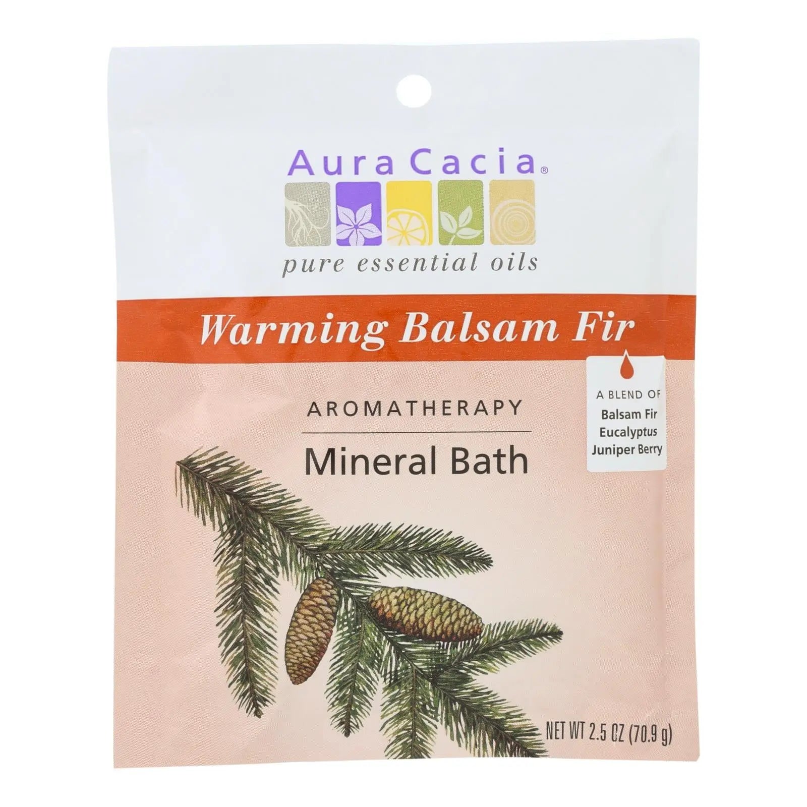 Aura Cacia - Aromatherapy Mineral Bath Soothing Heat - 2.5 Oz - Case Of 6 Aura Cacia