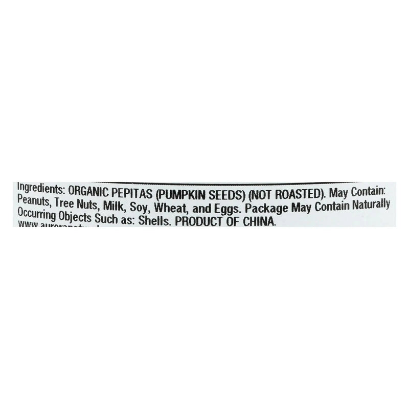 Aurora Natural Products - Organic Raw Pumpkin Seeds - Case Of 12 - 10 Oz. Aurora Natural Products