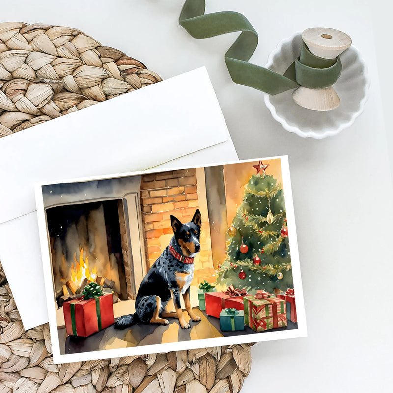 Australian Cattle Dog Cozy Christmas Greeting Cards Pack of 8 Caroline's Treasures