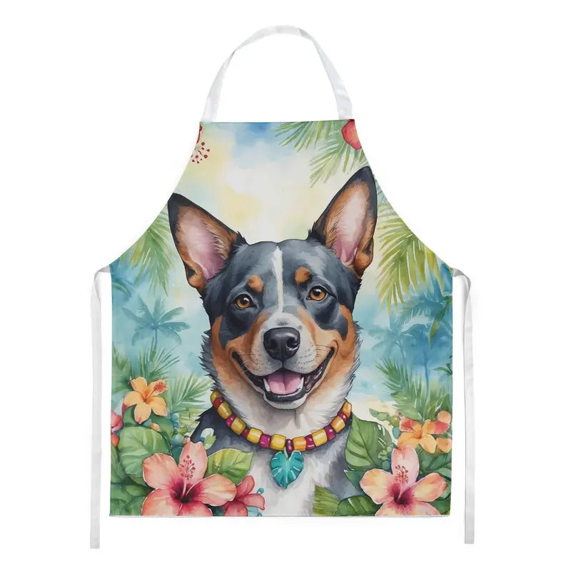Australian Cattle Dog Luau Apron Caroline's Treasures