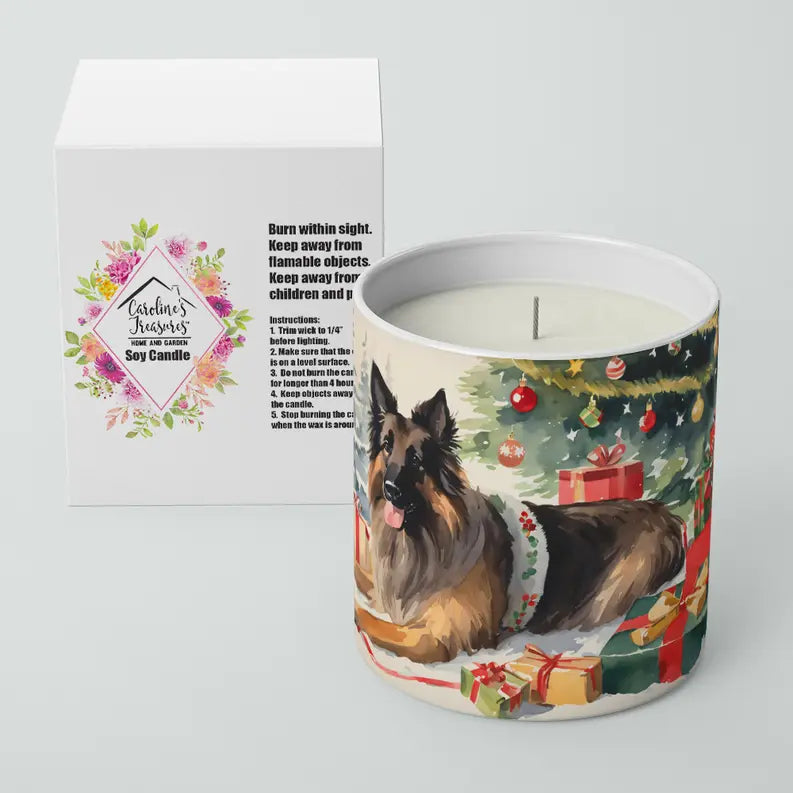 Australian Shepherd Cozy Christmas Decorative Soy Candle Caroline's Treasures