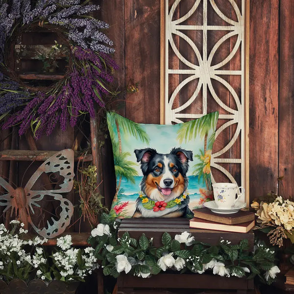 Australian Shepherd Luau Pair of Pot Holders Caroline's Treasures