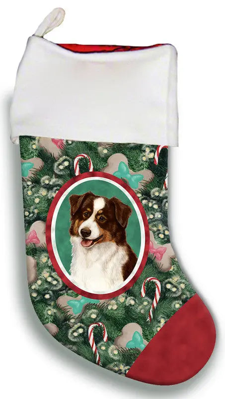 Australian Shepherd Red Tri - Best of Breed Christmas Stocking Best of Breed