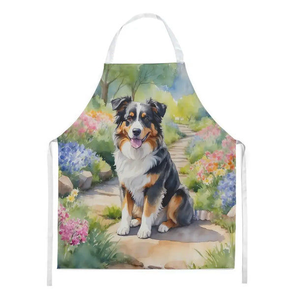 Australian Shepherd Spring Garden Apron Caroline's Treasures