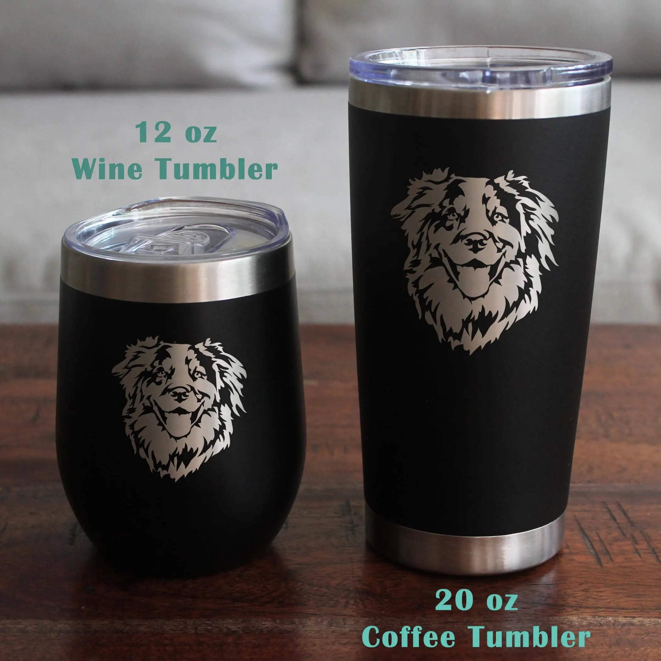 Australian Shepherd Whiskey Rocks Glass - Dog Gifts Bevvee