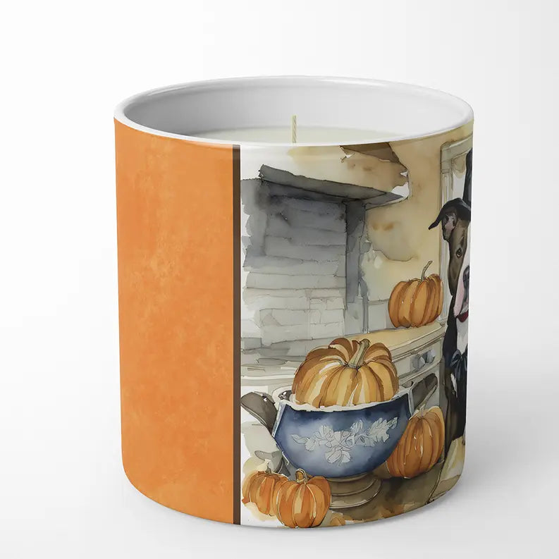 Australian Terrier Fall Kitchen Pumpkins Decorative Soy Candle Caroline's Treasures