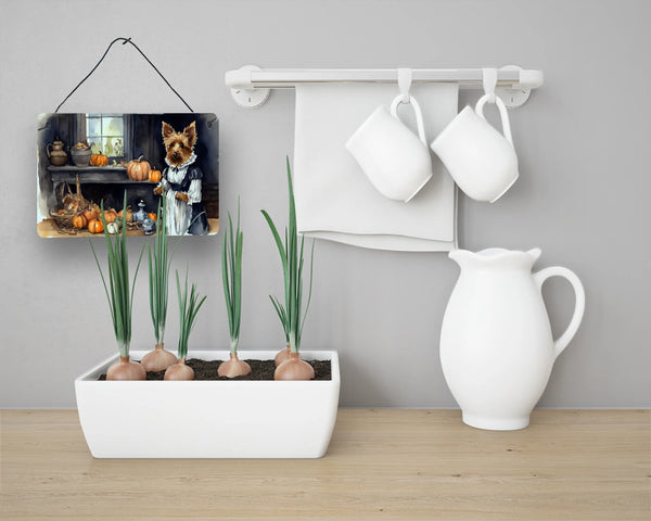 Australian Terrier Fall Kitchen Pumpkins Wall or Door Hanging Prints Caroline's Treasures