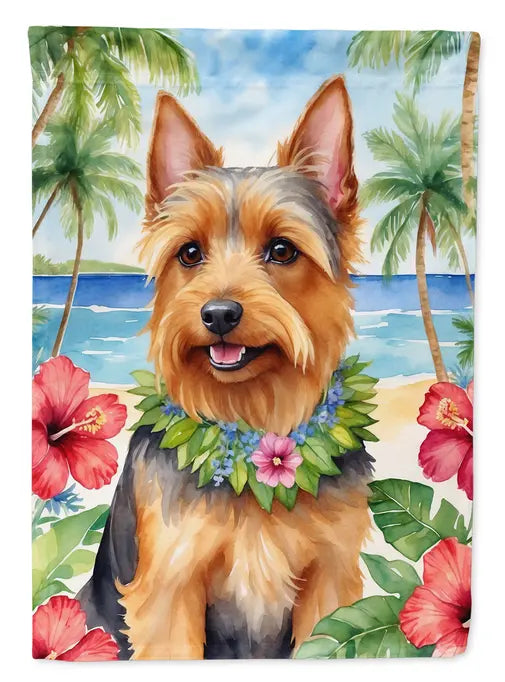 Australian Terrier Luau Garden Flag Caroline's Treasures