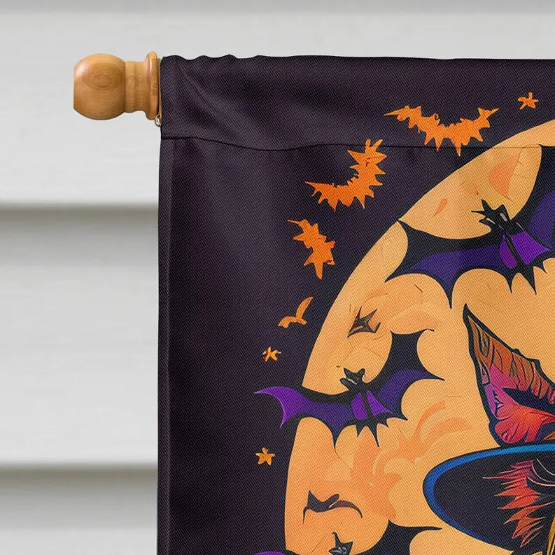 Australian Terrier Witchy Halloween House Flag Caroline's Treasures