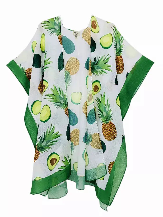Avocado & Pineapple Kimono JC Sunny Fashion