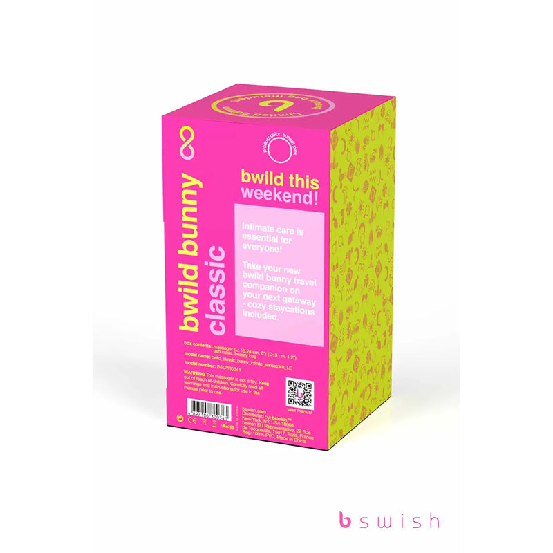 B Swish Limited Edition Bwild Infinite Bunny - Sunset Pink B Swish