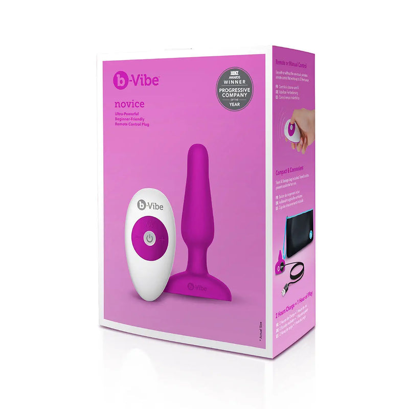 B-Vibe Novice Plug - Fuchsia B-Vibe