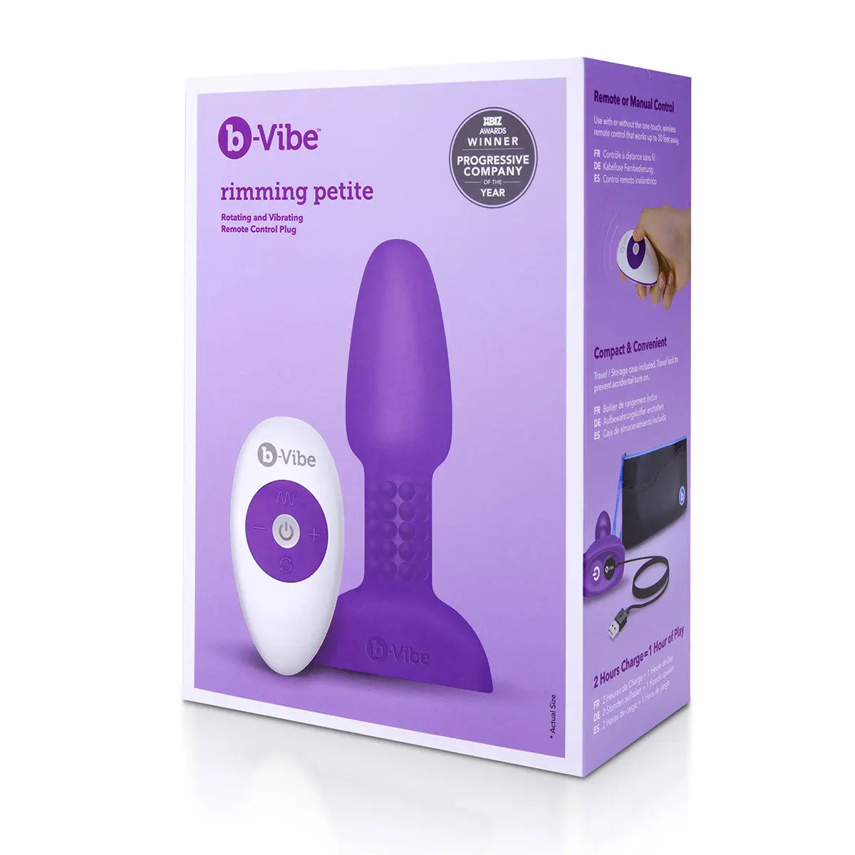B-Vibe Rimming Petite Plug - Purple B-Vibe