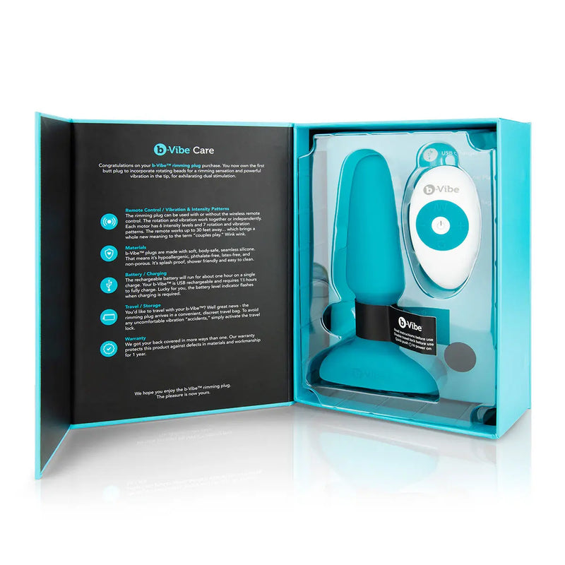 B-Vibe Rimming Plug 2 - Teal B-Vibe