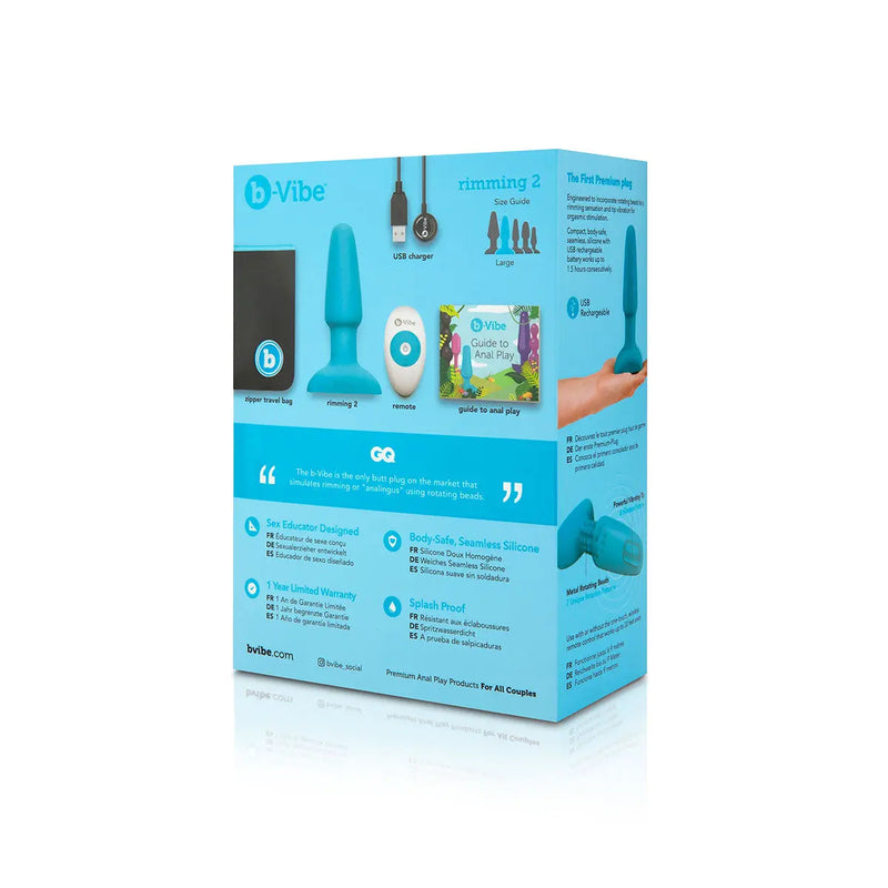 B-Vibe Rimming Plug 2 - Teal B-Vibe