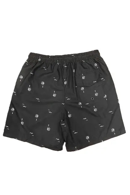 B/W Palm Print Swim Shorts WEIV