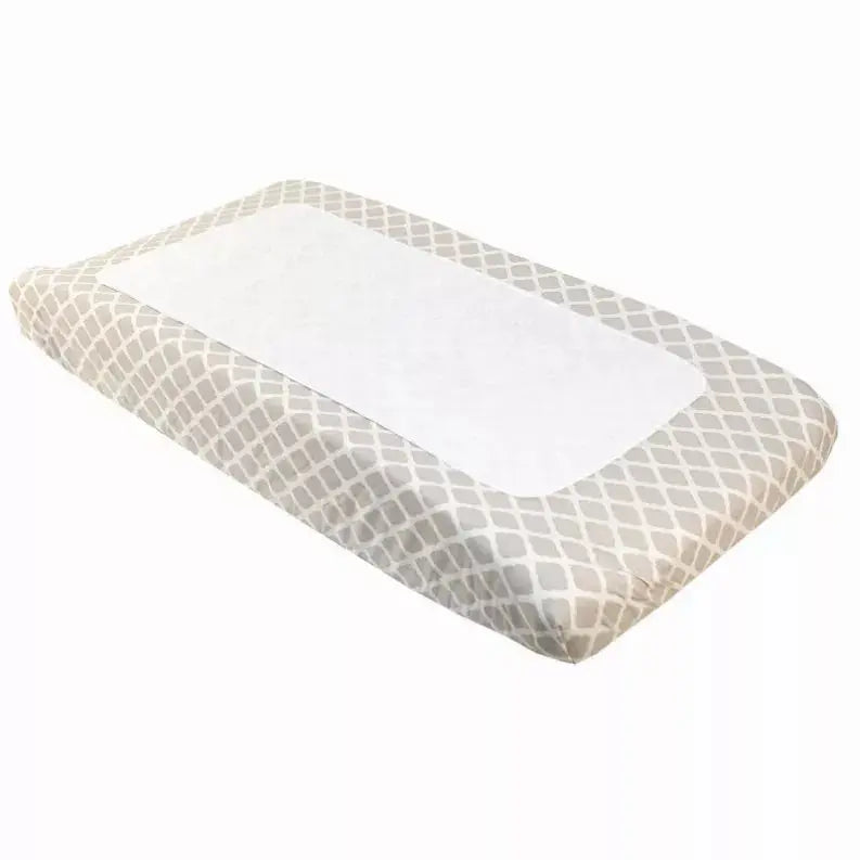 B & N Printed Percale Change Pad With Terry Insert Sheet Kushies