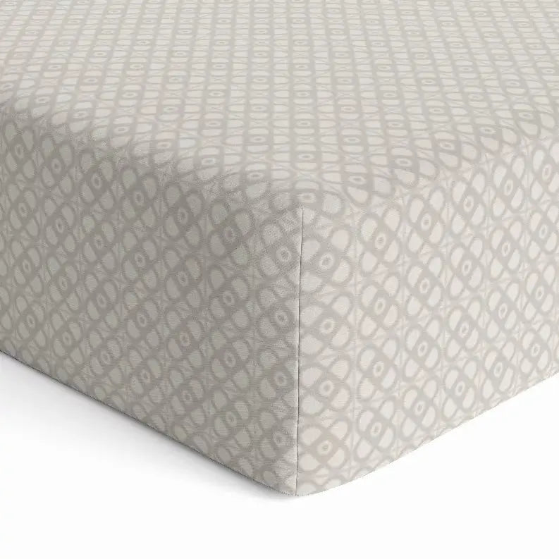 B & N Printed Percale Fitted Crib Sheet Kushies