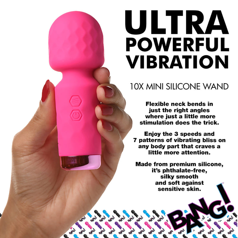 BANG! 10X Mini Silicone Wand Pink XR Brands