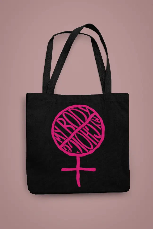 BANS OFF OUR BODIES Tote - Fundraiser to Fight Against the SCOTUS plans Black Cat Bazaar