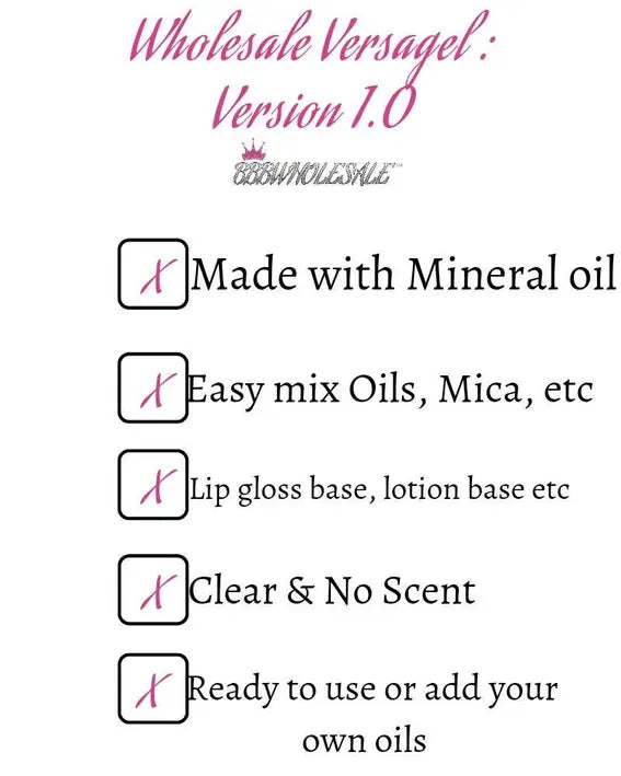 BBBWHOLSALE Versagel Lip Gloss Base 6oz (VERSION 2.0) Bbbwholesale