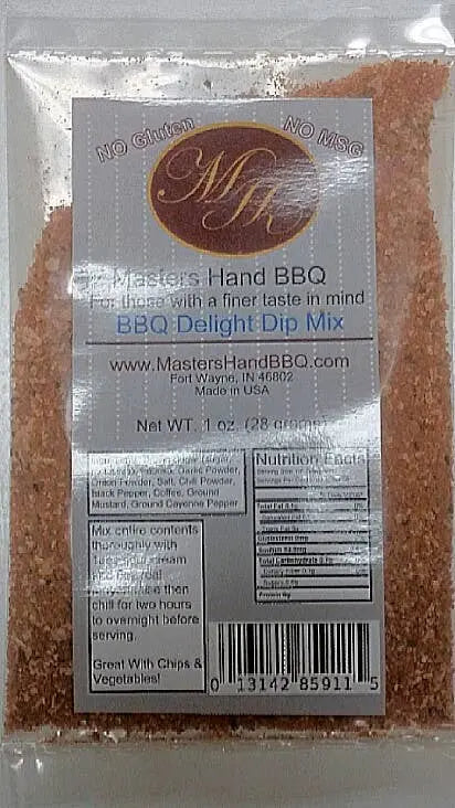 BBQ Delight Dip Mix Master's Hand BBQ