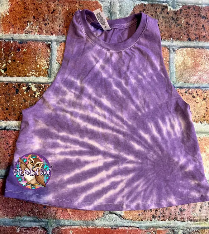 BELLA CROPPED TIE DYE TANK The Blended Owl