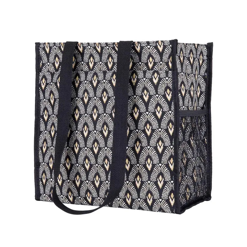 BLACK AND WHITE LUXOR SHOPPER BAG Signare USA
