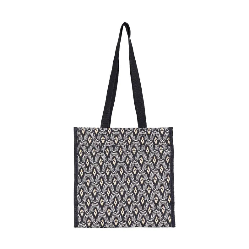 BLACK AND WHITE LUXOR SHOPPER BAG Signare USA