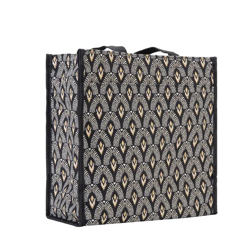 BLACK AND WHITE LUXOR SHOPPER BAG Signare USA
