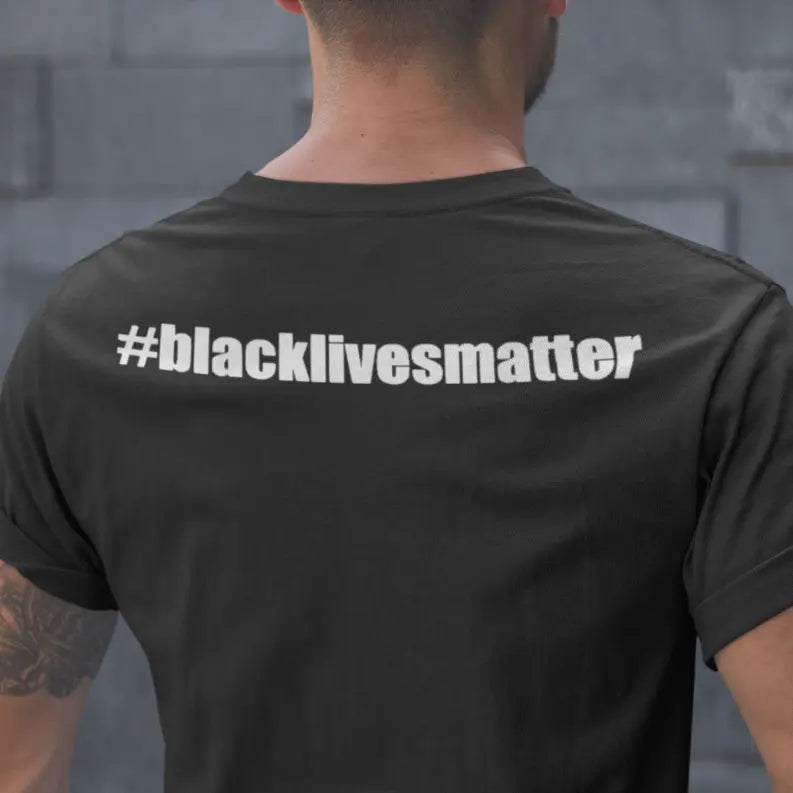 BLM Chicago Flag with #BLACKLIVESMATTER Black Cat Bazaar