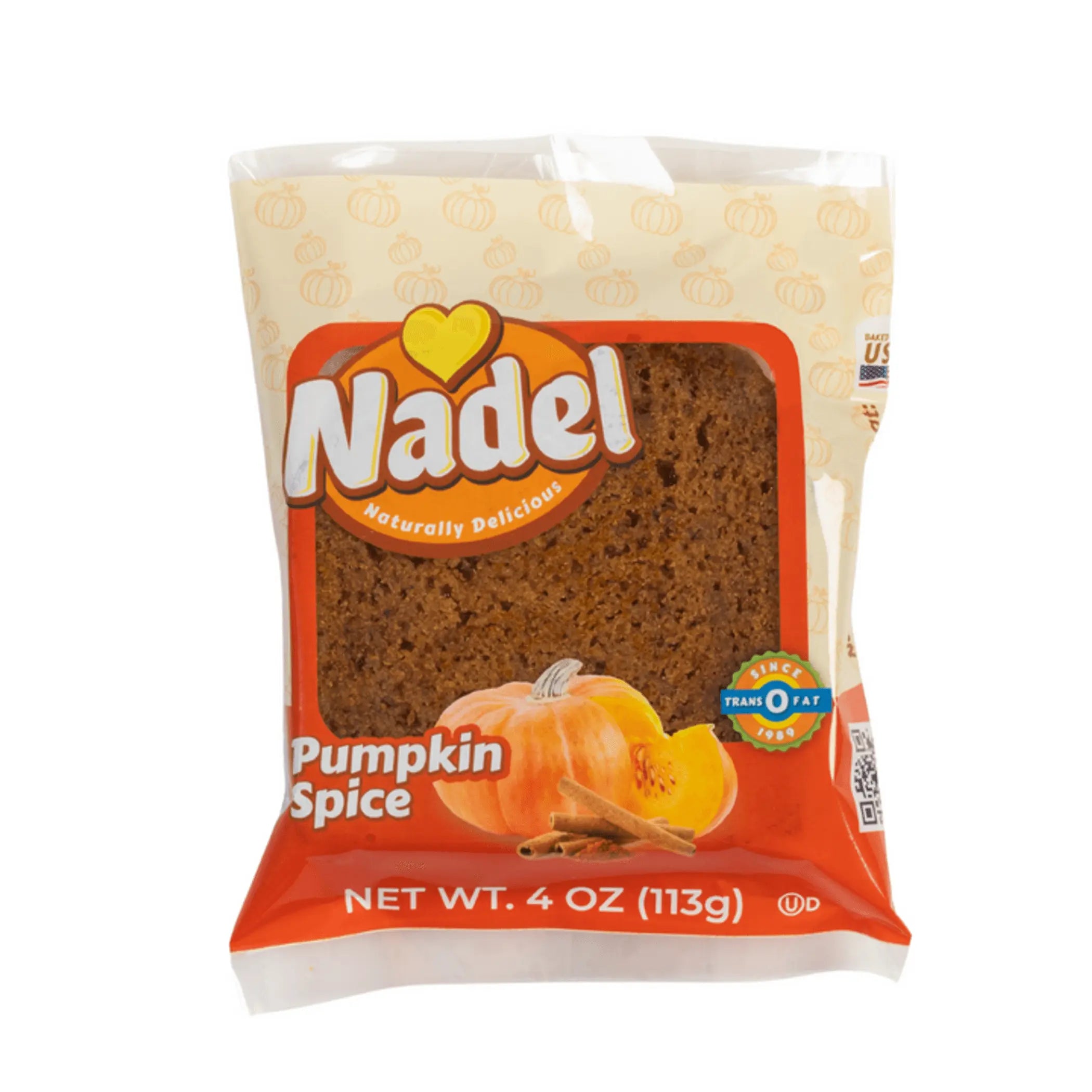 BREAD PUMPKIN SPICE SLICE INDIVIDUALLY WRAPPED NADEL