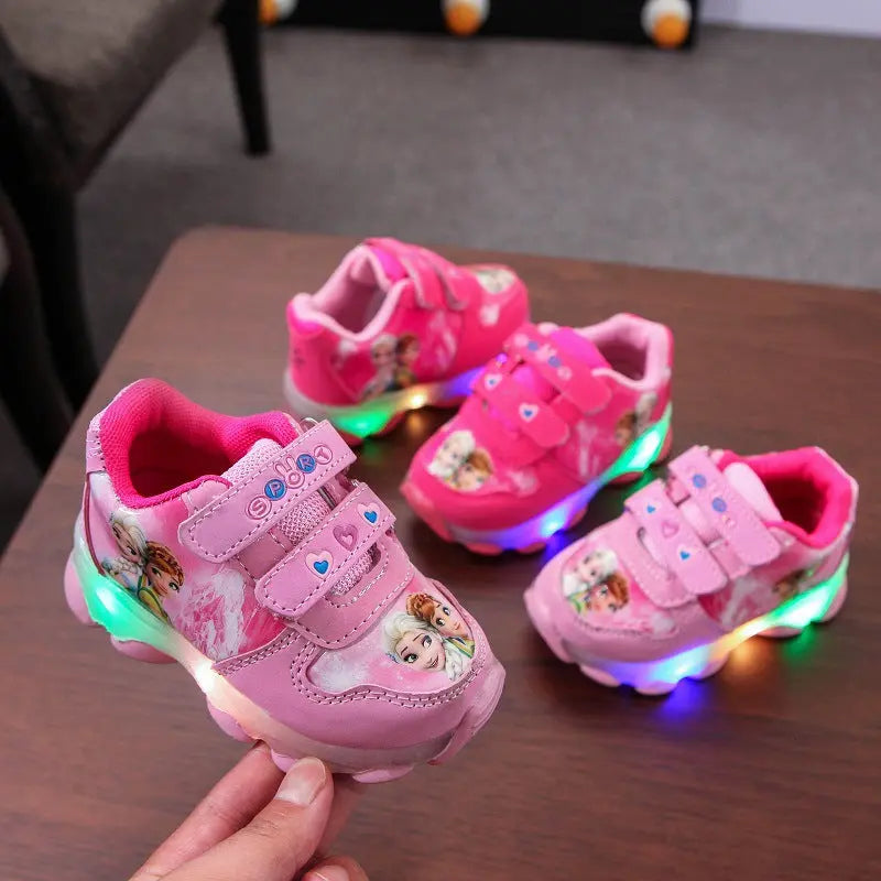 Baby Boys Girls Sneakers Lighted Kids Infant Tennis Children Casual Shoes