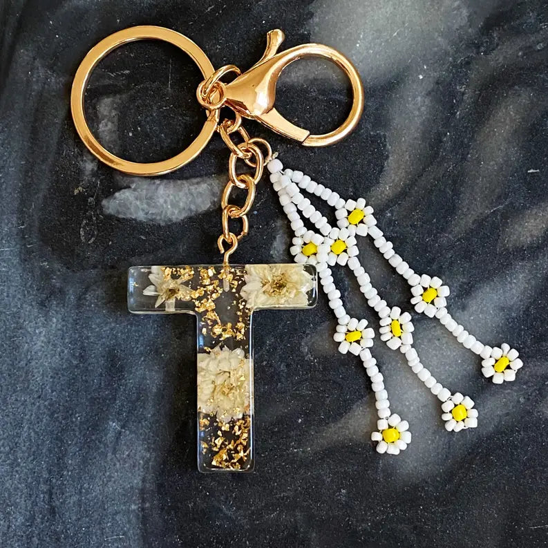 Baby Daisy Initial Key Chain Ellison+Young