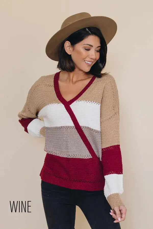 Back For More Wrap Sweater Stay Warm in Style