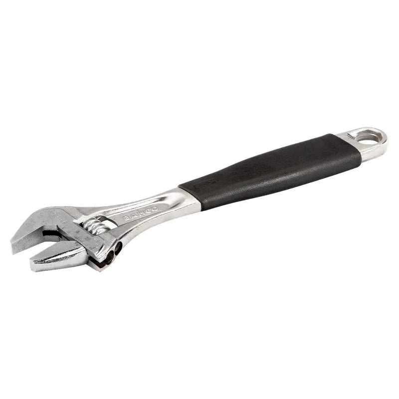 Bahco 12" Ergo™ Rubber Handle Central Nut Adjustable Wrench With Chrome Finish BAHCO