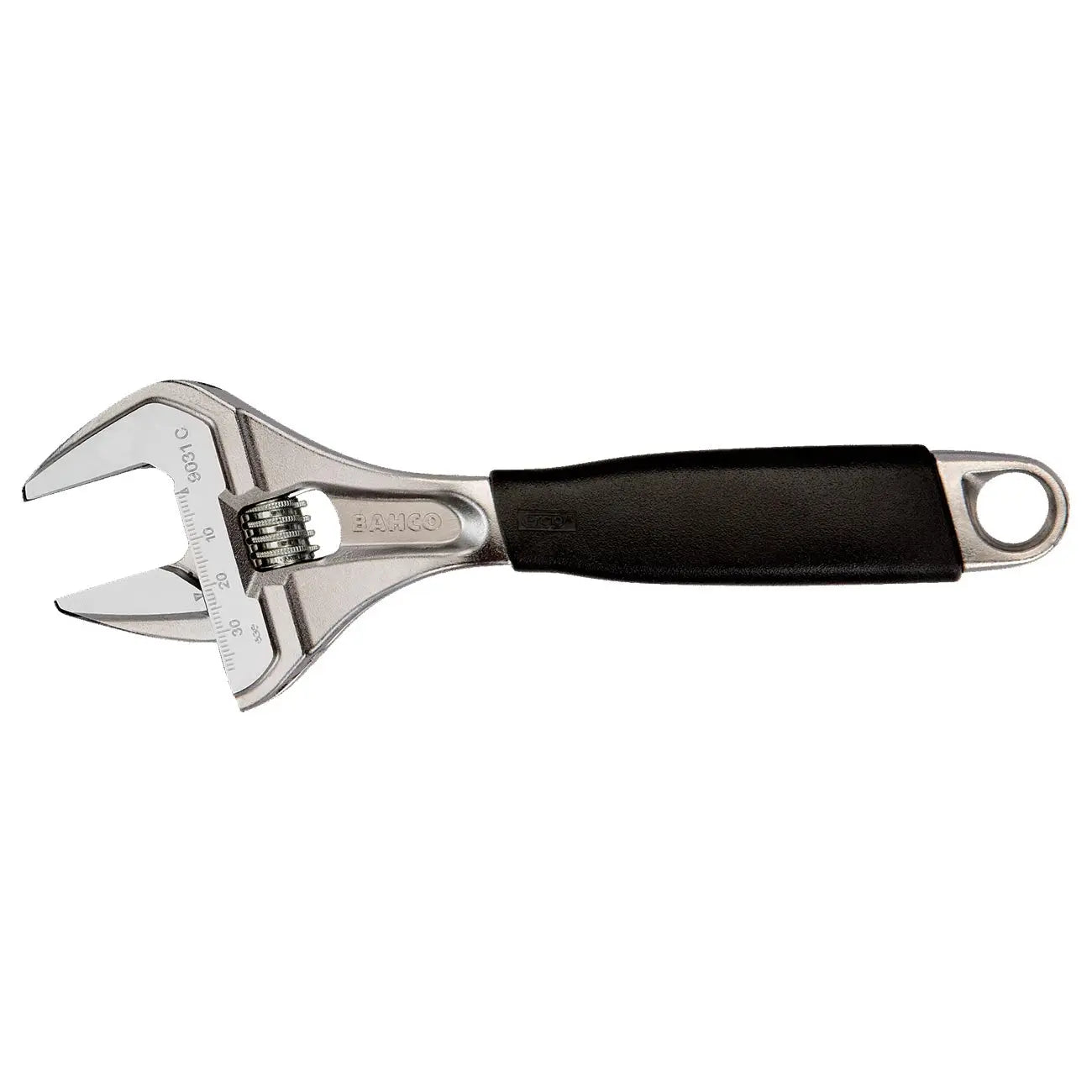 Bahco 8" Ergo™ Central Nut Wide Opening Jaw Adjustable Wrenches With Rubber Handle BAHCO