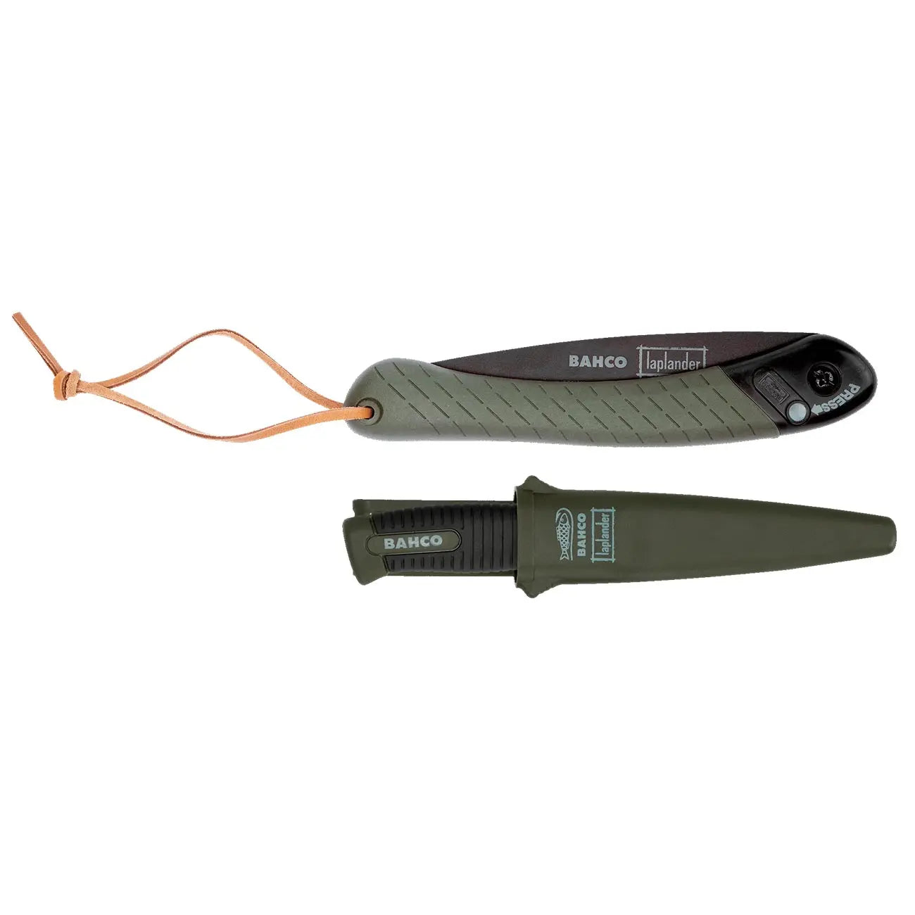 Bahco Foldable Saw And Knife Laplander Set With Dual-component Handle  (2-piece) BAHCO