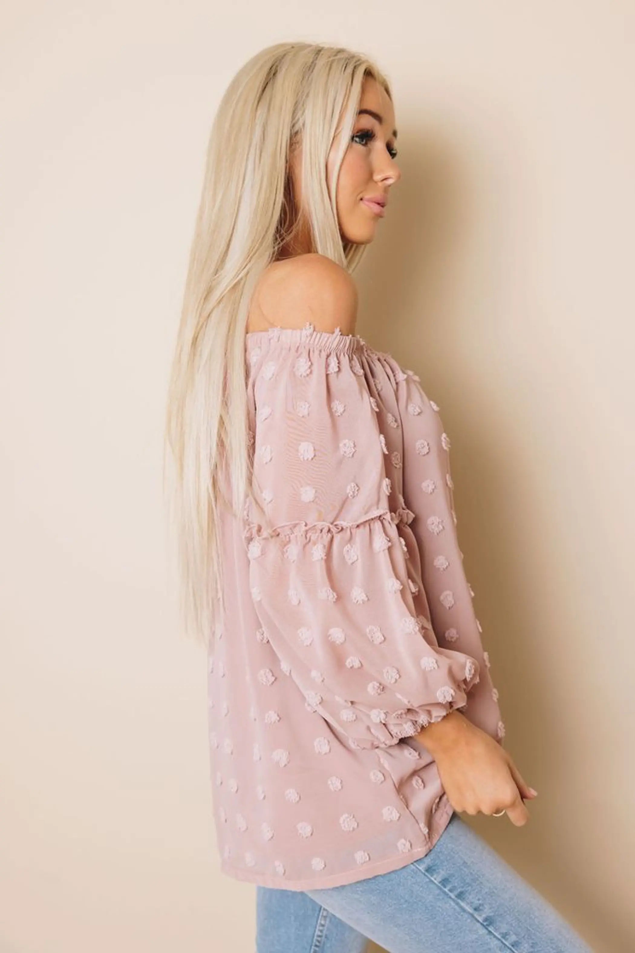 Baker Off The Shoulder Top Stay Warm in Style