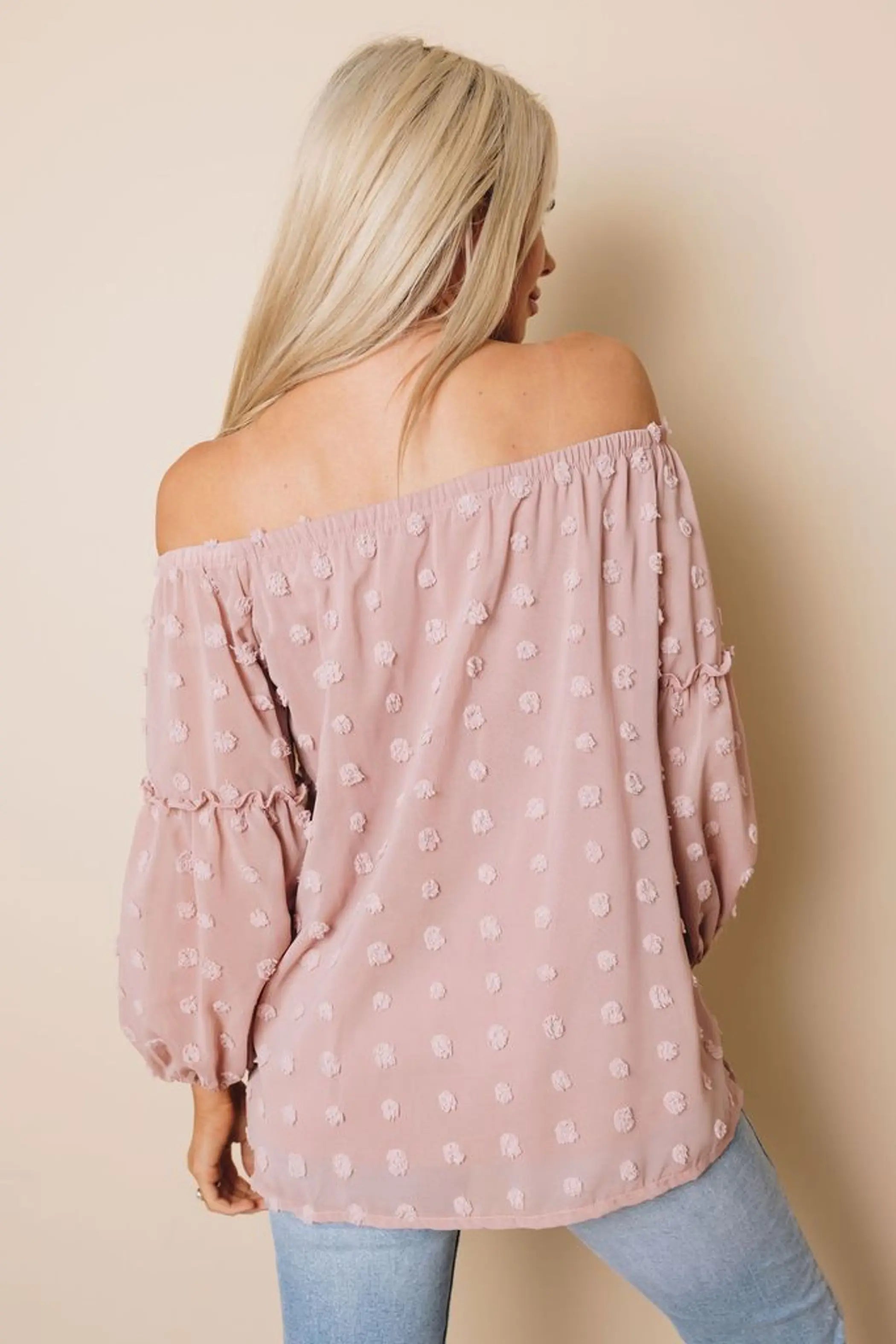 Baker Off The Shoulder Top Stay Warm in Style