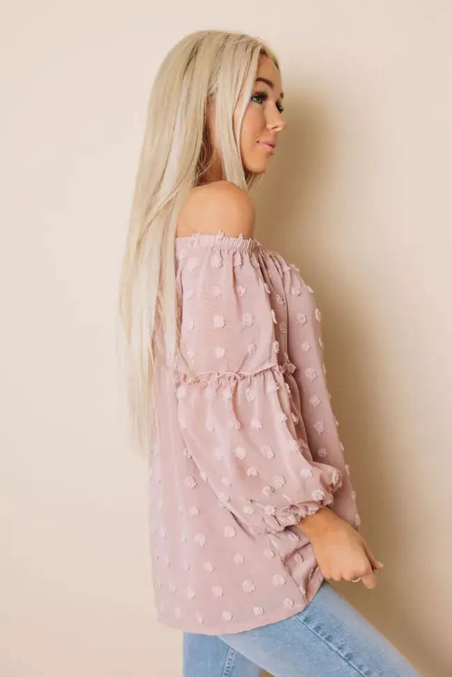 Baker Off The Shoulder Top Stay Warm in Style