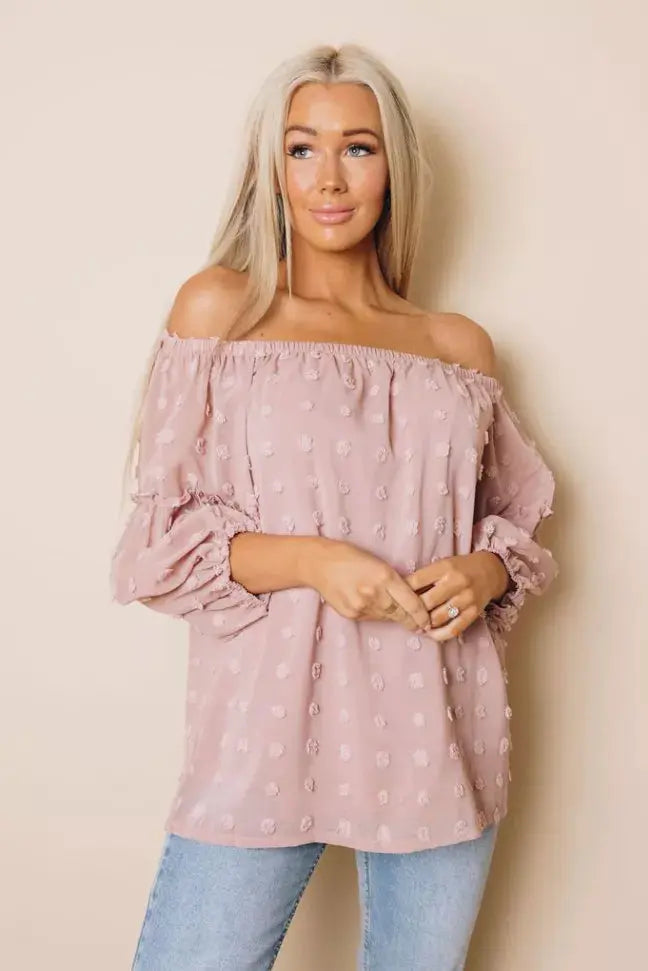 Baker Off The Shoulder Top Stay Warm in Style