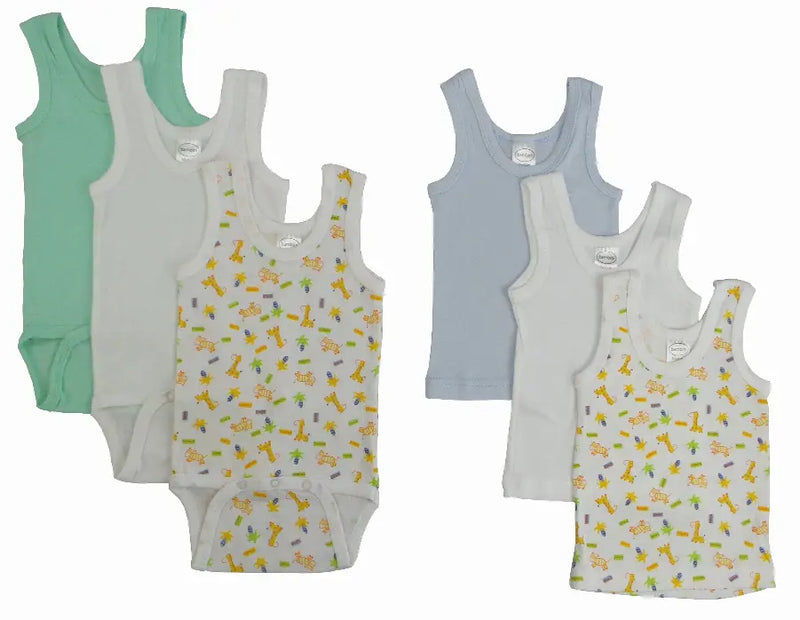 Bambini Boys' Printed Tank Top Variety Pack Bambini