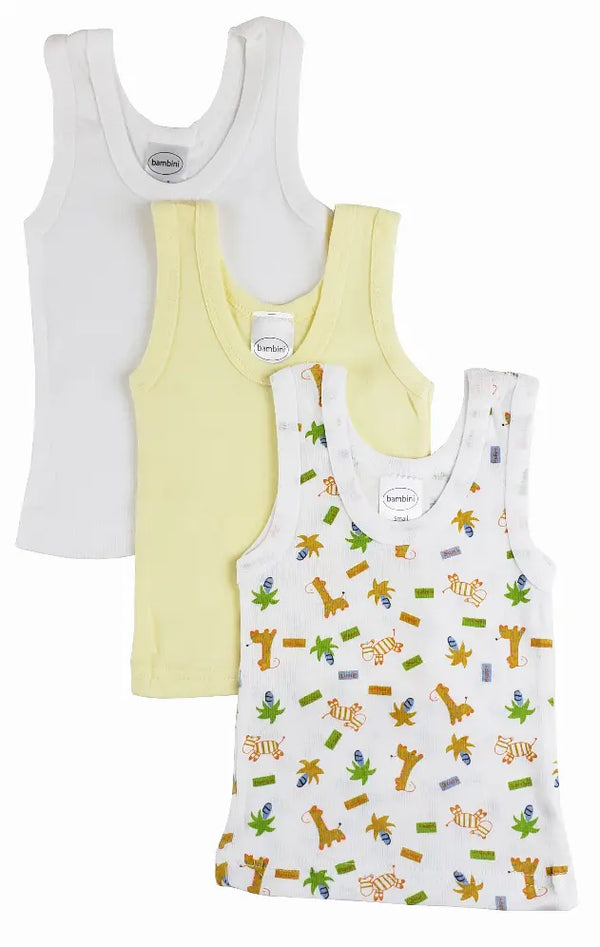 Bambini Boys' Printed Tank Top Variety Pack Bambini