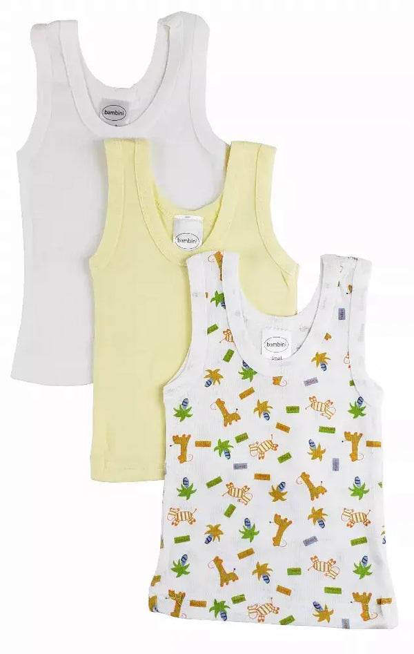 Bambini Boys' Printed Tank Top Variety Pack Bambini