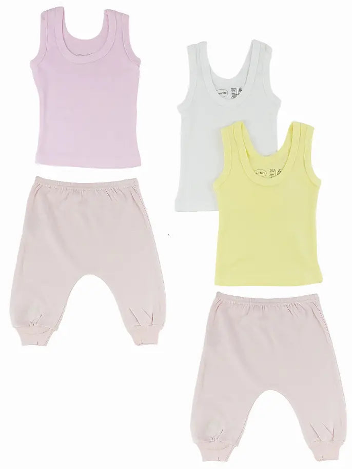 Bambini Girls Tank Tops and Joggers Bambini