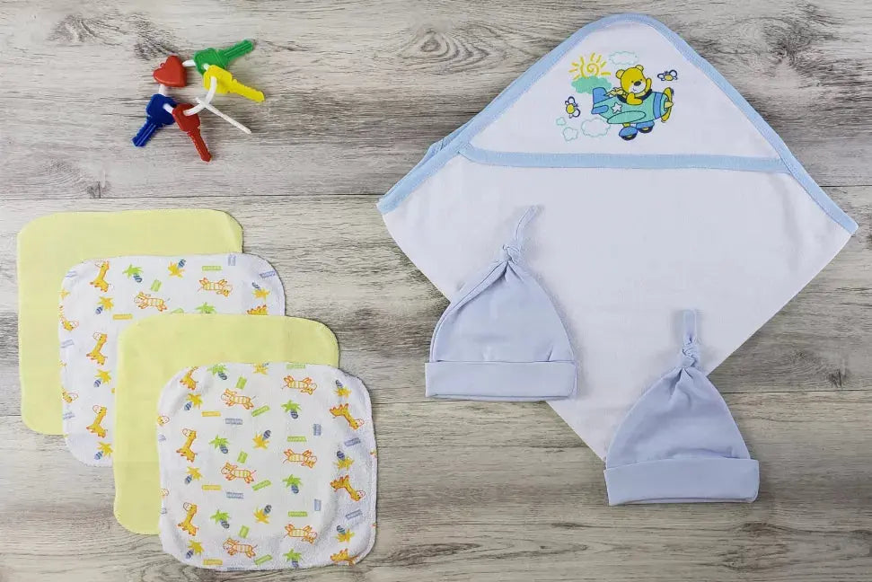 Bambini Hooded Towel, Hats and Wash Cloths Bambini