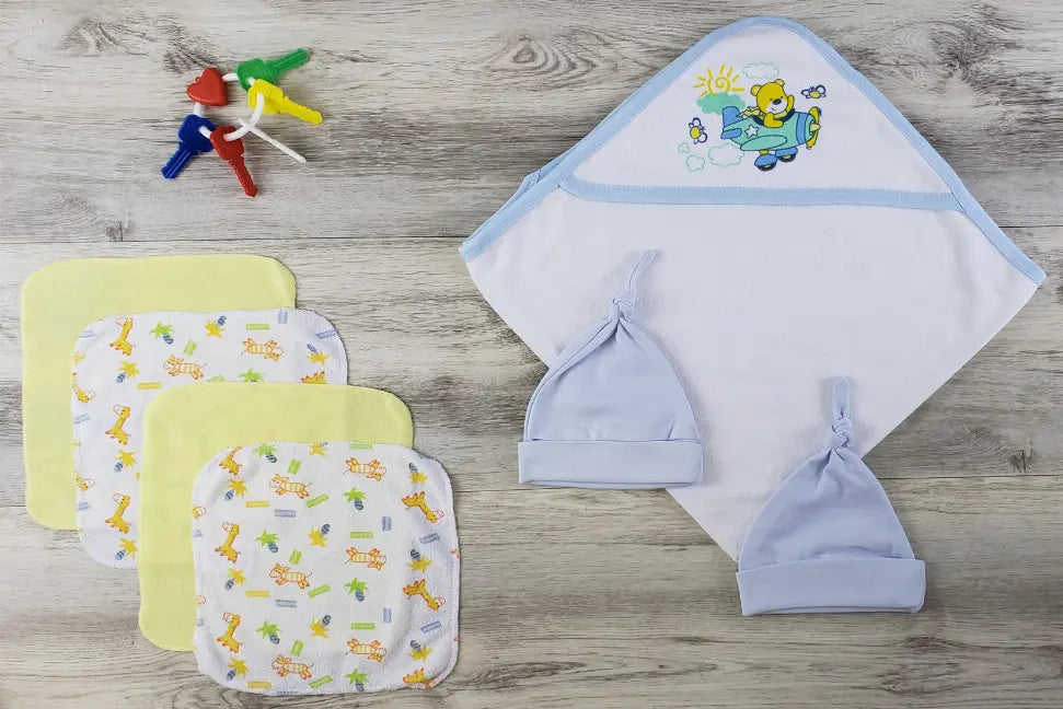 Bambini Hooded Towel, Hats and Wash Cloths Bambini